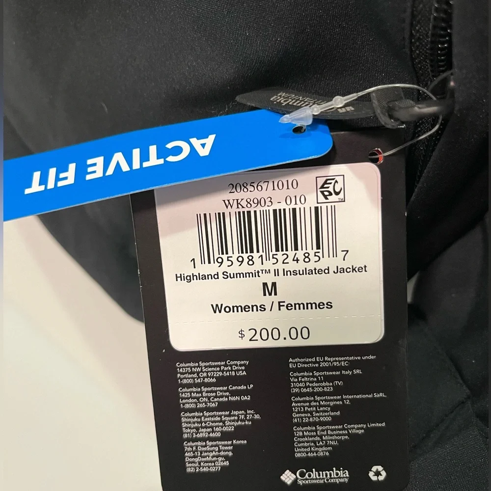 Columbia Highland Summit II Insulated Hooded Waterproof Thermal Active Jacket - Picture 16 of 16